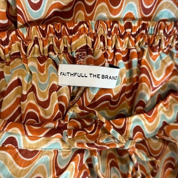 Faithfull the Brand Montero Pull-On Cover Up Pants Vadella Handmade Boho Flowy 6 - Picture 13 of 16